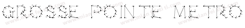 Grosse Pointe Metro Bold Re字体转换